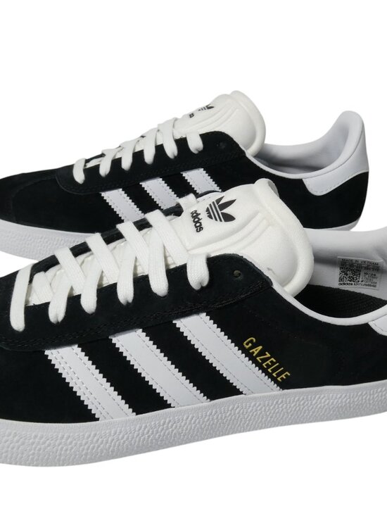 Adidas Unisex Gazelle Sneakers FX6563 Black/White Men’s 10.5 / Women’s 11.5